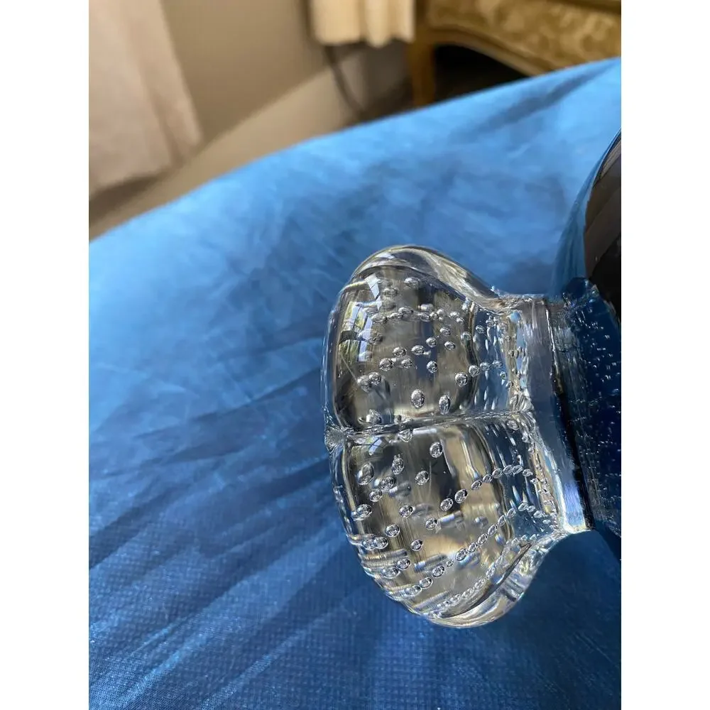 Vintage Aseda Glasburk Apothecary Candy Jar with Lid By Borgstorm Italy Blown